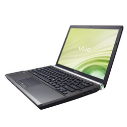 Sony VAIO SR Series Notebook Computer SR240N/B -Intel Core 2 Duo Processor P8400, 3GB(1x 2GB + 1x 1GB) DDR2-800, Max Capacity 4GB, 250 5400rpm SATA Hard Drive,