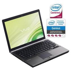 Sony VAIO SR210J/B Notebook - Intel Centrino Core 2 Duo T5800 2GHz - 13.3 WXGA - 3GB DDR2 SDRAM - 250GB HDD - DVD-Writer (DVD-RAM/ R/ RW) - Fast Ethernet, Wi-F