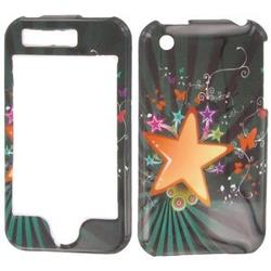 Wireless Emporium, Inc. Star Blast Snap-On Protector Case Faceplate for Apple iPhone 3G