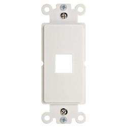 Steren 1 Socket Decorator-Style Insert - White