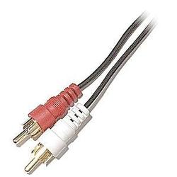 Steren Audio Cable - 2 x RCA - 2 x RCA - 25ft - Black