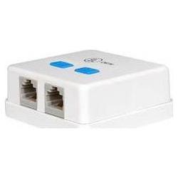 Steren Cat. 5E 2-Port Surface Jack - RJ-45 Female to 110