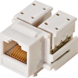 Steren Cat. 5E RJ-45 90 Keystone Jack - Network Connector - RJ-45, 110-punchdown (310-120WH)