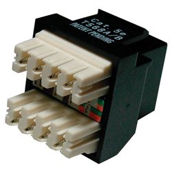 Petra Steren Cat. 5E RJ-45 Keystone Jack - Network Connector - RJ-45 (CAT2079/180D/BK)