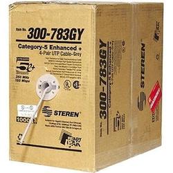 Steren Cat. 5E UTP Bulk Cable - 1000ft - Gray