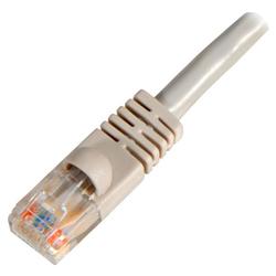 Steren Flush-Mold Cat. 5E UTP Patch Cord - 1 x RJ-45 - 1 x RJ-45 - 100ft - Gray