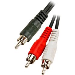 Steren RCA Audio Y-cable - 1 x RCA - 2 x RCA - 6 - Black (255-020)