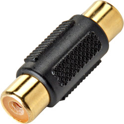 Steren RCA Female Jack Coupler - RCA Female to RCA Female - PVC