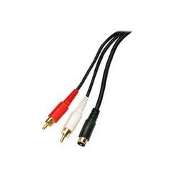 Steren S-Video/Audio Cable - 6ft - Black