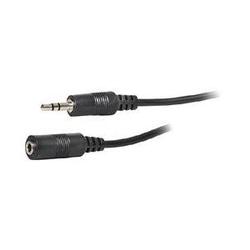 Steren Stereo Audio Extension Cable - 1 x Mini-phone - 1 x Mini-phone - 25ft - Black