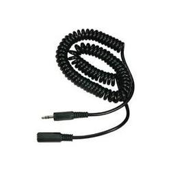 Steren Stereo Coiled Audio Extension Cable - 1 x Mini-phone - 1 x Mini-phone - 10ft - Black
