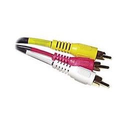 Steren Video Patch Cable - 3 x RCA - 3 x RCA - 12ft