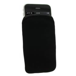 Eforcity Suede Pouch for Apple 3G iPhone, Black by Eforcity