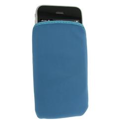 Eforcity Suede Pouch for Apple 3G iPhone, Blue by Eforcity