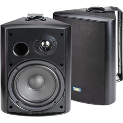TIC ASP120B Indoor/Outdoor Speakers - Black, Aluminum