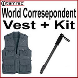 TAMRAC Tamrac World Correspondent Vest Small + Kit