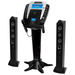 The Singing Machine Ism-1010 Pedestal Cdg Karaoke System With Ipod(r) Docking