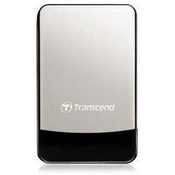 TRANSCEND INFORMATION Transcend 2.5 StoreJet Portable Hard Drive with Leather Zipper Case 250GB Classic