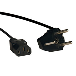 Tripp Lite 6ft IEC-320-C13 to SCHUKO CEE 7/7 Power Cable