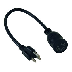 Tripp Lite AC Power Cord, 5-15P / L5-15R, 120V, SJTW, 14AWG, 15A - 1ft