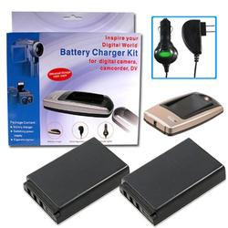 Eforcity Two Battery / Charger For Kodak KLIC-5001 P850 P880 Z7590