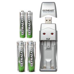 Ultralast ULTRALAST USB NIMH AA AND AAA CHARGE KIT