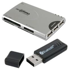Eforcity USB Memory Card Reader w/ 3 Port Hub / Bluetooth Dongle