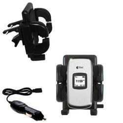 Gomadic UTStarcom CDM-8630 Auto Vent Holder with Car Charger - Uses TipExchange