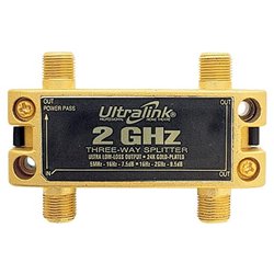 ULTRALINK Ultralink Advanced Performance Series Splitter - 3-way - 2GHz - Signal Splitter