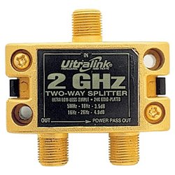 ULTRALINK Ultralink Pro-2 2-way Signal Splitter - 2-way - 2GHz - Signal Splitter