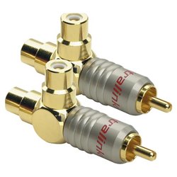 ULTRALINK Ultralink Y-Lock Locking Y-Adapter - 1 x RCA Male to 2 x RCA Female