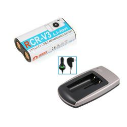 Eforcity Universal CRV3 Li-Ion Battery and Charger Set : CR-V3 / CRV3 / DLCRV3B / ELCRV3BP / KCRV3 / LB-