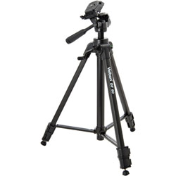 Velbon DF-60 Tripod with 3-Way Panhead - Floor Standing Tripod - 23 to 63.5 Height - 15 lb Load Capacity
