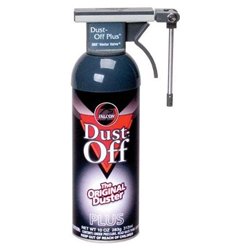 Falcon Safety dust off plus compressed gas duster with reusable vector valve, 10 oz. can