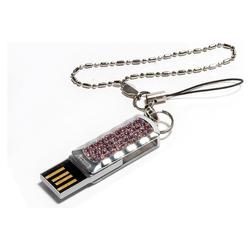 Cyanics i-Passion Light Rose 2 GB USB Flash Drive with Swarovski Crystals