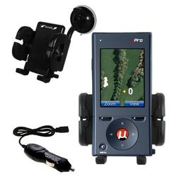 Gomadic uPro uPro Golf GPS Flexible Auto Windshield Holder with Car Charger - Uses TipExchange
