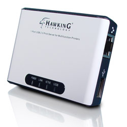 HAWKING TECHNOLOGIES 1 Port Wireless Print Server 802.11G External USB