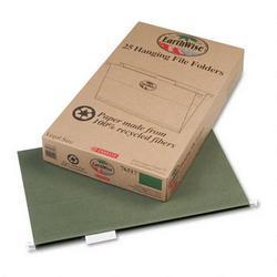 Esselte Pendaflex Corp. 100% Recycled Hanging File Folders, 1/5 Cut, Legal Size, Green, 25/Box (ESS76517)
