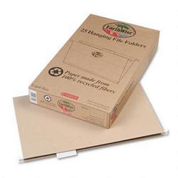 Esselte Pendaflex Corp. 100% Recycled Hanging File Folders, 1/5 Cut, Legal Size, Natural, 25/Box (ESS76542)