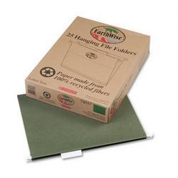 Esselte Pendaflex Corp. 100% Recycled Hanging File Folders, 1/5 Cut, Letter Size, Green, 25/Box (ESS74517)