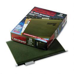 Esselte Pendaflex Corp. 100% recycled standard green hanging file folders with infopocket®, letter, 25/box (ESSRCY415215S