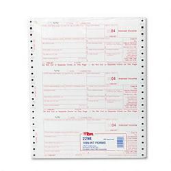 Tops Business Forms 1099 Tax Forms for Dot Matrix Printers/Typewriters, 4-Part Interest, 24 Sets/Pack (TOP2298)