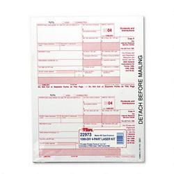 Tops Business Forms 1099 Tax Forms for Laser Printers, 4-Part Dividends, 75 Sets per Pack (TOP22973)