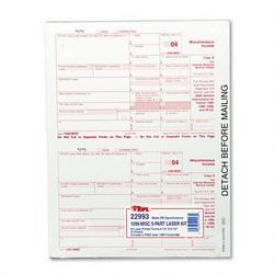 Tops Business Forms 1099 Tax Forms for Laser Printers, 5-Part Miscellaneous, 50 Sets per Pack (TOP22993)