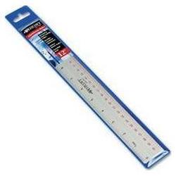 Acme United Corporation 12 Heavy-Duty Anodized Aluminum Ruler, Beveled/Cut Edge, Imperial/Metric Scale (ACM13618)