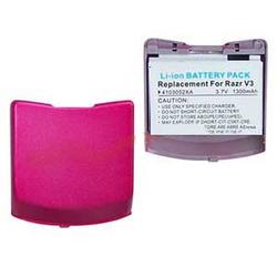 Wireless Emporium, Inc. 1300 mAh Extended Lithium-ion Battery for Motorola V3 Razr w/Pink Door
