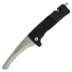 Smith & Wesson 1st Response, Black Zytel Handle, Scalloped Blade, Nylon Sh.