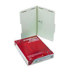 Smead Manufacturing Co. 2-Fastener Gray-Green Pressboard Folders, Legal, 2/5 Cut, 1 Exp., 25/Box (SMD19980)