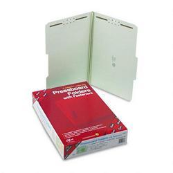 Smead Manufacturing Co. 2-Fastener Gray-Green Pressboard Folders, Legal, 2/5 Cut, 2 Exp., 25/Box (SMD19982)