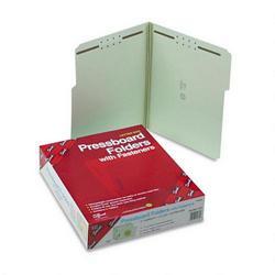 Smead Manufacturing Co. 2-Fastener Gray-Green Pressboard Folders, Letter, 1/3 Cut, 2 Exp., 25/Box (SMD14934)